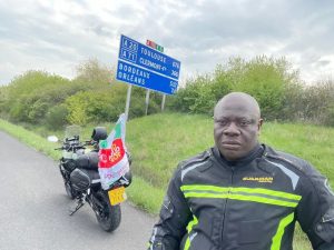 Nigerian Man Begins Bike Ride From London To Lagos4