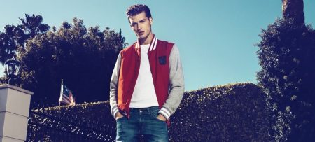 Awesome Way To Style A Red Varsity Jacket