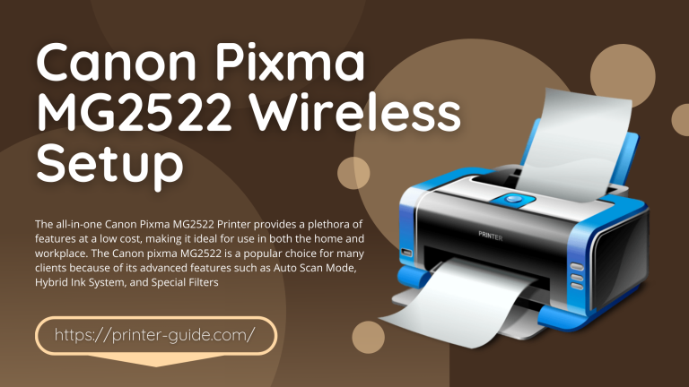 canon pixma mg2522 wireless setup