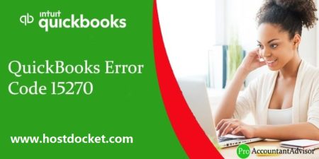 QuickBooks Error Code 15270