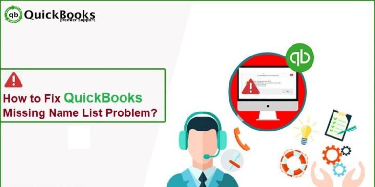 QuickBooks Error Code Missing Name List Problem