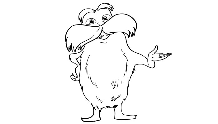 How to draw the Lorax