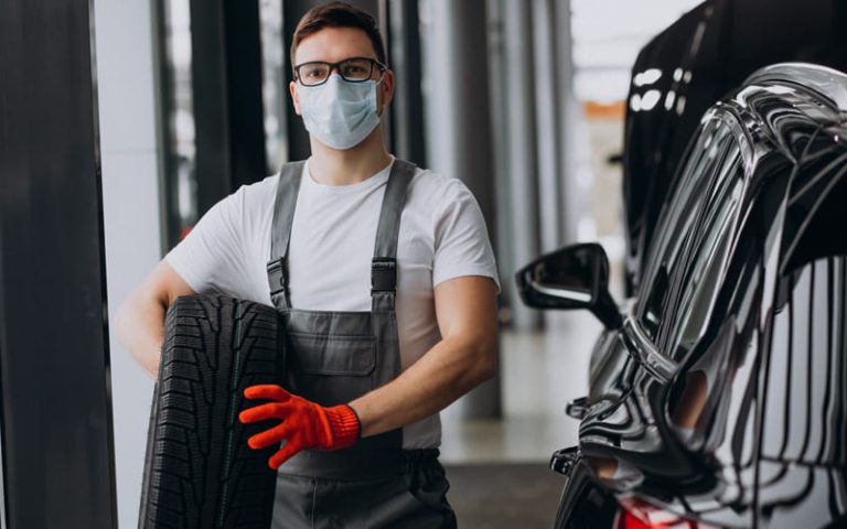 A men with Tyres Reading