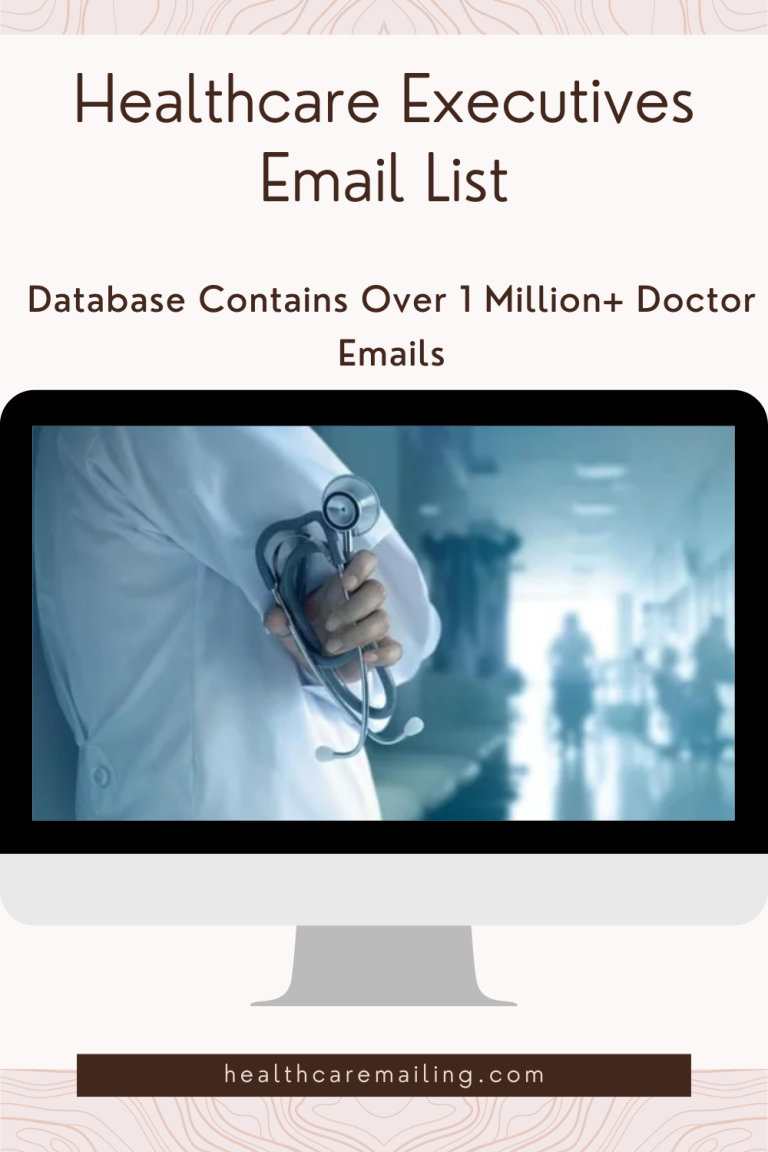 Healthcare Executives Email List