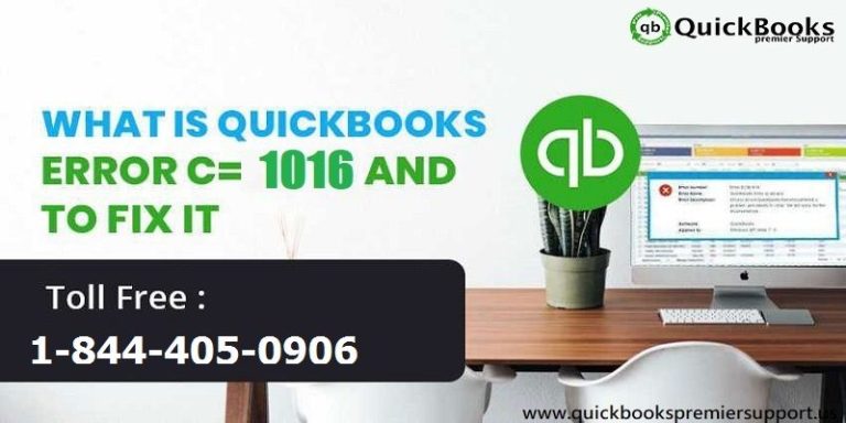 Resolve QuickBooks Error code 1016