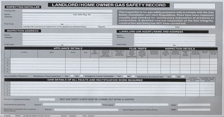 Gas Certificate Cost London