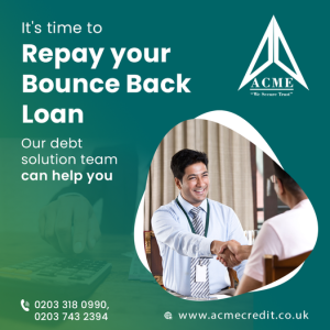 Can’t repay bounce back loan 