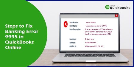 QuickBooks Banking Error Code 9995 - Featured Image