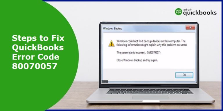 Fix QuickBooks Error Code 80070057 Featured Image