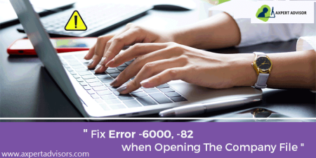 Learn how to fix QuickBooks-erro 6000 82 when opening or accessing the company file Featuring Image