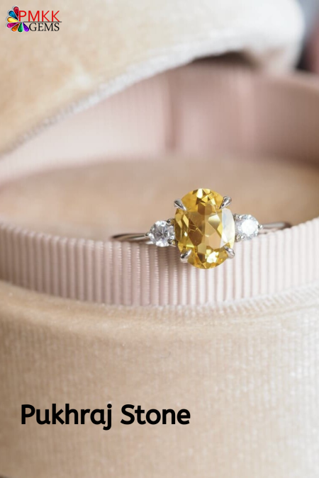 yellow sapphire (pokhraj stone)