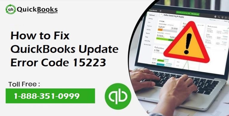 Steps to Fix QuickBooks Error Code 15223