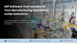 ERP Software That Handles All Your Manufacturing Operations Inside Salesforce — Meet Cloudy Business Ops 360